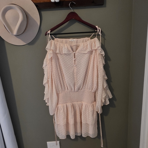 Tularosa New Pink Pearl Accent Dress Size S - Picture 2 of 14